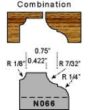 Combination cove and bead profile