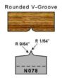 rounded v groove profile