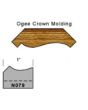 Ogee crown molding profile