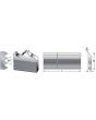 Amana CSK-120 25"X 1-3/4"X 1/4"60 DEGREE M-2