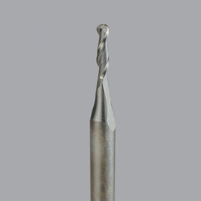 ONSRUD 52-235B 1/16" Solid Carbide Two Flute Upcut Ballnose for Plastics, Solid Surface, Aluminum and Wood Router Bit