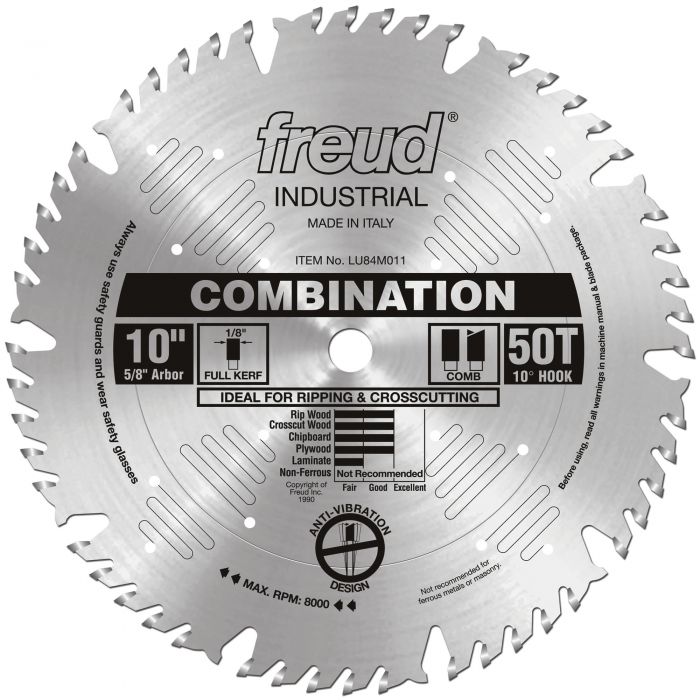 Freud LU84M011 10" Combination Blade