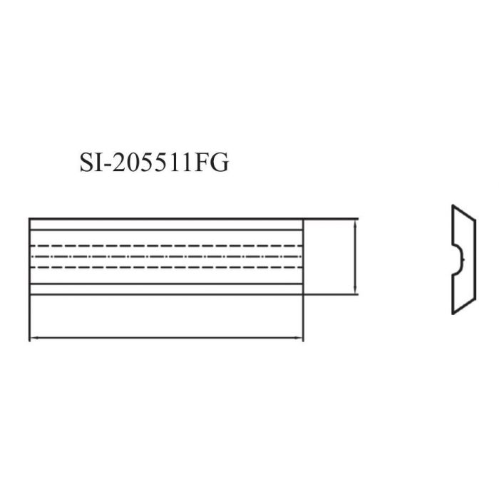 SOUTHEAST TOOL SI-125511FG Insert 12 x 5.5 x 1.1  ( 10 pc per pack) W/ Slot
