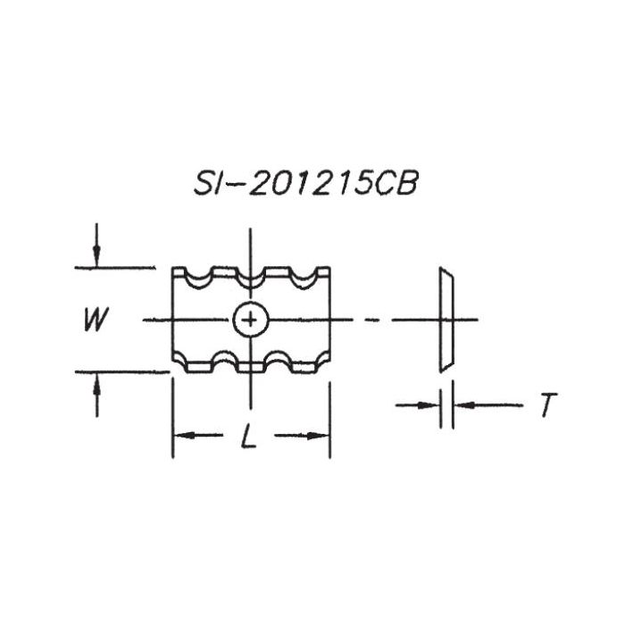 SOUTHEAST TOOL SI-201215CB Chipbreak Insert 20 x 12 x 1.5 2 Side ( 10 per box