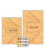 FREEBORN - PT-11-060 - T-ALLOY DOUBLE SIDED COPE & PATTERN SET Shaper Cutter