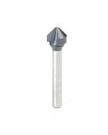Amana tool 45762 SC AlTiN Coated V-Groove 90 Deg. Folding for Composite Material Panels Like TCM, CCM, ACM, 0.090 Tip Cut Width x 3/8 CH x 1/2 D x 1/4 Inch Steel SHK Router Bit