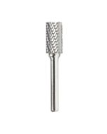 Amana tool BURS-088 Cylindrical Shape SC Head 1/2 D x 1 CH x 1/4 SHK x 2-3/4 Inch Long with End, Double Cut SB Burr Bit