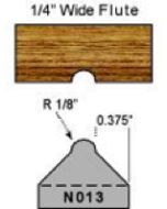 1/8 radius shaper cutter