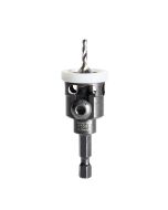 Amana tool 55293 Carbide Tipped Countersink w/Adjustable Low Friction Depth-Stop 3/8 D x 49 Deg x 1/4 SHK Includes Repl. Dril Bit 630-224
