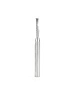 Amana tool 57331 Metric SC CNC Spiral O Single Flute, Plastic Cutting 4 D x 20 CH x 6 SHK x 64mm Long Down-Cut Router Bit with Mirror Finish