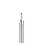 Amana tool 51523 CNC SC Spiral O Single Flute, Plastic Cutting 1/8 D x 5/16 CH x 1/4 SHK x 1-1/2 Inch Long Down-Cut Router Bit with Mirror Finish