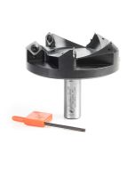 Amana tool RC-2259 CNC Spoilboard Insert Carbide 5 Wing, Surfacing, Planing, Flycutting & Slab Leveler 3-27/32 Diameter x 3/4 SHK Router Bit