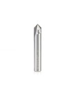 Amana tool 45625 Solid Carbide V Groove 90 Deg x 1/4 D x 9/16 CH x 1/4 Inch SHK Router Bit