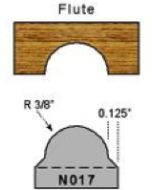 3/8 radius flute