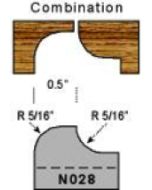 5/16 radius combination profile
