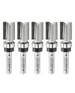 Amana tool 45491-5, 5-Pack Carbide Tipped Flush Trim Plunge Template 1/2 D x 3/4 CH x 1/4 Inch SHK w/ Upper Bal Bearing Router Bits