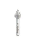 Amana tool 45709 Carbide Tipped V Groove 60 Deg x 1/2 D x 7/16 CH x 1/4 Inch SHK Router Bit