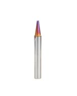 Amana tool 45780-K SC Spektra Extreme tool Life Coated V Groove Engraving 15 Deg x 3/16 D x 1/2 CH x 1/4 SHK x 2 Inch Long Router Bit