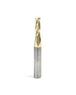 Amana tool 46092 Solid Carbide Spiral 3/16 Dia x 5/8 Cut Height x 1/4 Shank x 2 Inch Long Composite, Fiberglass & Phenolic Cutting ZrN Coated 3 Flute Up-Cut Router Bit