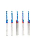 Amana tool 46176-K-5, 5-Pack CNC SC Spektra Extreme tool Life Coated Compression Spiral 1/8 D x 13/16 CH x 1/4 SHK x 2-1/2 Inch Long Router Bits