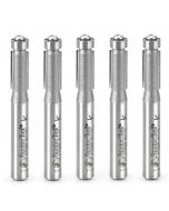 Amana tool 47090-5, 5-Pack Carbide Tipped Flush Trim 1/4 D x 1/2 CH x 1/4 Inch SHK x 2-1/4 Inch Long Router Bits w/ Lower Bal Bearing
