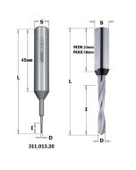 CMT 311.030.21 Solid Carbide Dowel Drill, 3mm (1/8-Inch) Diameter, 10X38mm Shank, Right-Hand Rotation