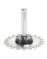 Amana tool 48200 Carbide Tipped Plastic Trim 4 Dia x 20 Teeth x TCG Grind x 1/2 Shank x 3-1/4 Inch Long Saw Blade and Arbor CNC System