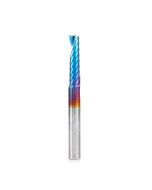 Amana tool 51405-K CNC Spektra Coated SC Spiral O Single Flute, Plastic Cutting 1/4 D x 1 CH x 1/4 SHK x 2-1/2 Inch Long Up-Cut Router Bit with Mirror Finish
