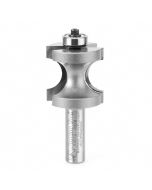 AMANA - 51572 - 2 FLUTE BULLNOSE BIT WITH BALL BEARING GUIDE, 1-3/8" DIAMETER