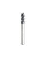 Amana tool 51605 Solid Carbide Spiral CNC Variable Helix for Stainless Steel, Steel, Titanium, Cast Iron, and Cermet with AlTiN Coating 4-Flute x 1/4 Dia x 5/8 Cut Height x 1/4 Shank x 2-1/2 Inches Long Up-Cut CNC Corner Radius Bottom End Mil