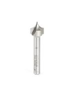 Amana tool 56123 Carbide Tipped Point Cutting Roundover 1/4 R x 1/2 D x 1/2 CH x 1/4 SHK x 2 Inch Long Router Bit for Beadboards