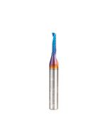 Amana tool 57360-K CNC Spektra Coated SC Spiral O Single Flute, Improved Surface Finish Plastic Cutting 1/8 D x 1/2 CH x 1/4 SHK x 2 Inch Long Up-Cut Router Bit with Mirror Finish