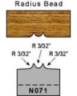 3/32 radius bead