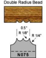 1/8 double radius bead