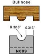 3/8 bullnose profile