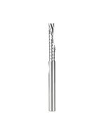Amana 51527 Metric Solid Carbide CNC Spiral 'O' Single Flute, Plastic Cutting 6 Dia x 32 x 6 Shank x 75mm Long Down-Cut Router Bit