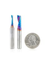 Amana tool AMS-195-K CNC SC Spektra Extreme tool Life Coated Plastic Cutting Spiral O Flute 1/4 Inch SHK Router Bit Pack