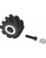 Dynabrade 11649 Contact Wheel, 2" Dia. x 1" W x 5/8" I.D., Standard Face, 70 Duro Rubber