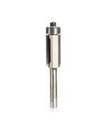 Amana tool DRB-404 PCD Diamond Tipped Flush Trim 1/2 Dia x1 Inch Cut Height x 1/4 Inch Shank w/ Lower Bal Bearing Router Bit