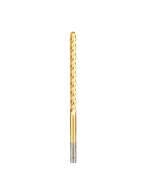 Amana tool HSS1205 Foam Cutting Bal End 1/2 D x 1/4 R x 6 CH x 1/2 SHK x 10 Inch Long Extended Reach CNC High Speed Steel (HSS) TiN Coated 4-Flute Spiral Up-Cut Router Bit