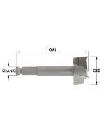 SOUTHEAST TOOL SDR320-QCF 1"C/T 3 W Drill x 1/2"Quick Change Sh x 3-7/8 OAL