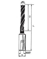 SOUTHEAST TOOL SCBP7003RH S/C Brad Point Bit, With Steel Shank. 3mm