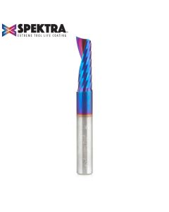 Amana 51414-K Solid Carbide CNC Spektra™ Extreme Tool Life Coated Spiral 'O' Flute, Plastic Cutting 3/8 Dia x 1-1/8 x 3/8 Inch Shank Up-Cut Router Bit