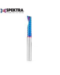 Amana 51427-K Solid Carbide CNC Spektra™ Extreme Tool Life Coated Spiral 'O' Flute, Plastic Cutting 3/8 Dia x 1-5/8 x 3/8 Inch Shank Up-Cut Router Bit