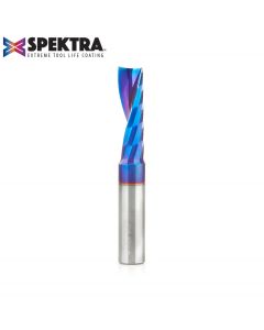 Amana 51428-K Solid Carbide CNC Spektra™ Extreme Tool Life Coated Spiral 'O' Flute, Plastic Cutting 1/2 Dia x 1-5/8 x 1/2 Inch Shank Up-Cut Router Bit