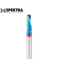 Amana 51504-K Solid Carbide CNC Spektra™ Extreme Tool Life Coated Spiral 'O' Flute, Plastic Cutting 1/4 Dia x 3/4 x 1/4 Inch Shank Down-Cut Router Bit